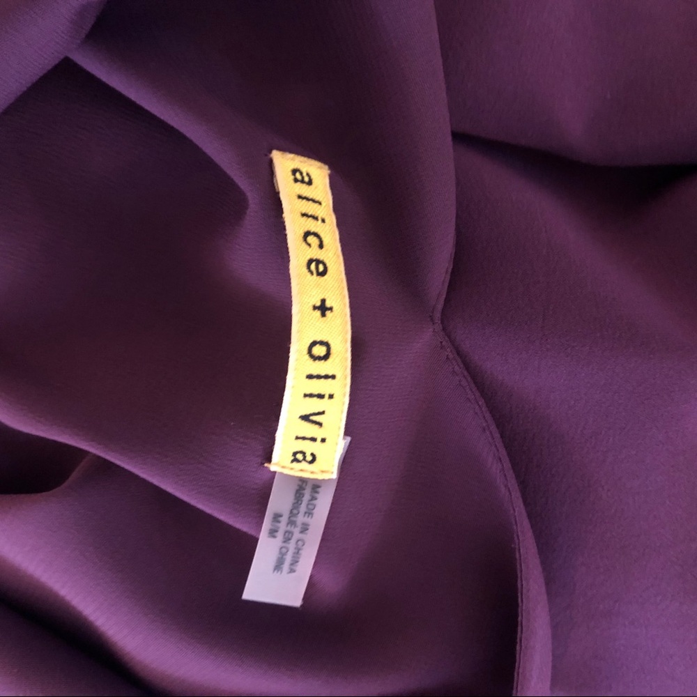 NWOT Alice + Olivia Plum Dress - Picture 4 of 4